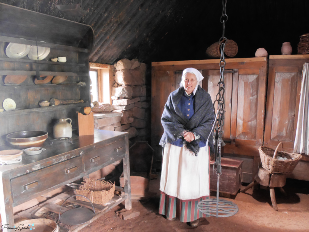 Morag Inside Stone House in Highland Village   @FanningSparks
