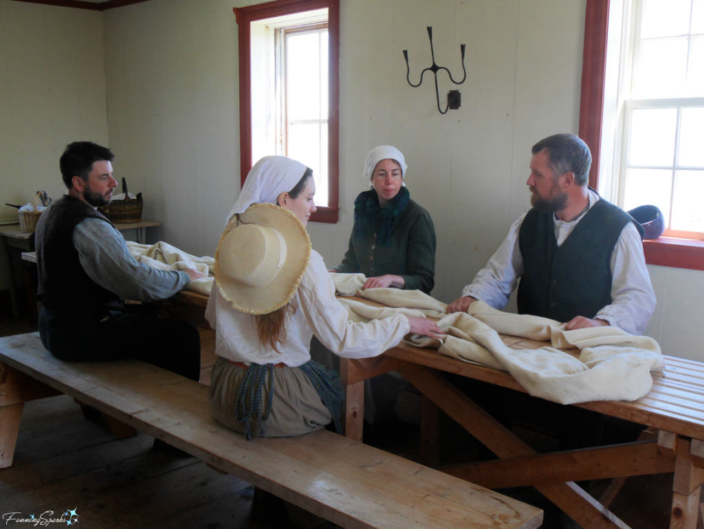 Villagers at Milling Frolic in Highland Village @FanningSparks