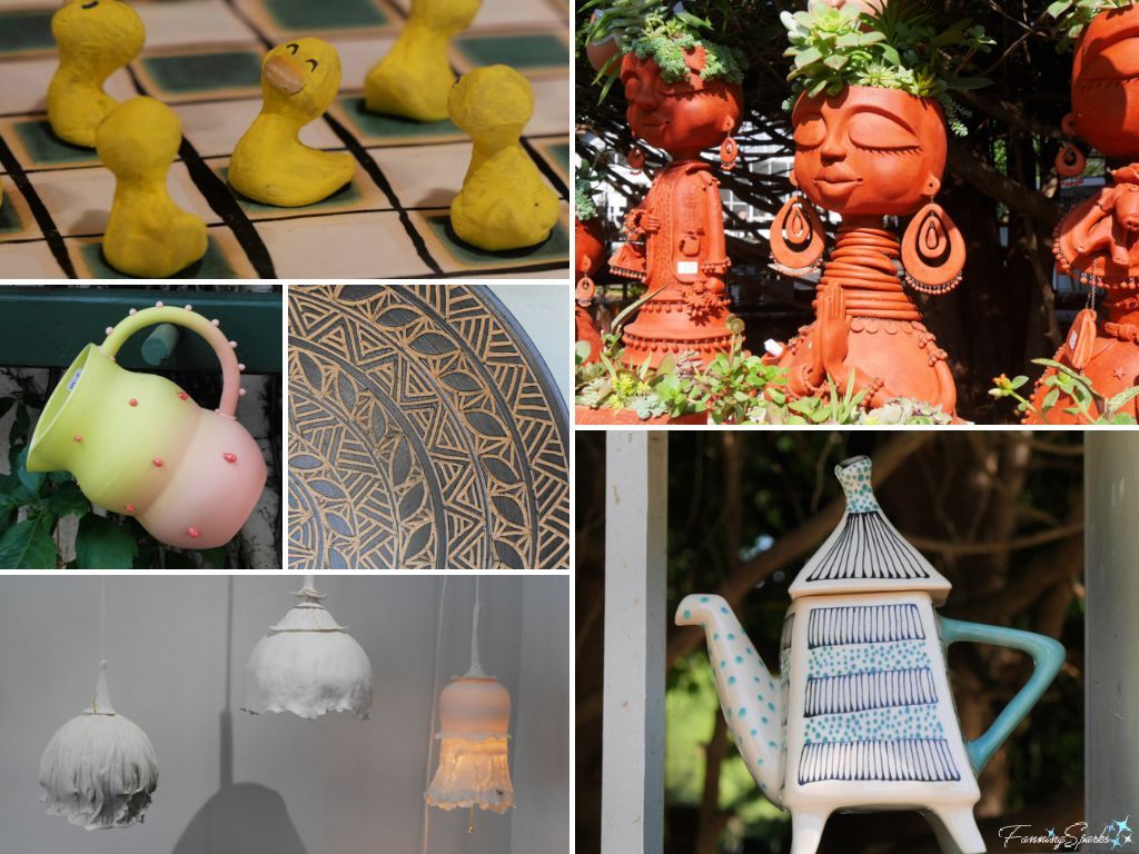 Ceramics in 1001 Pots Exhibition in Val-David Quebec @FanningSparks
