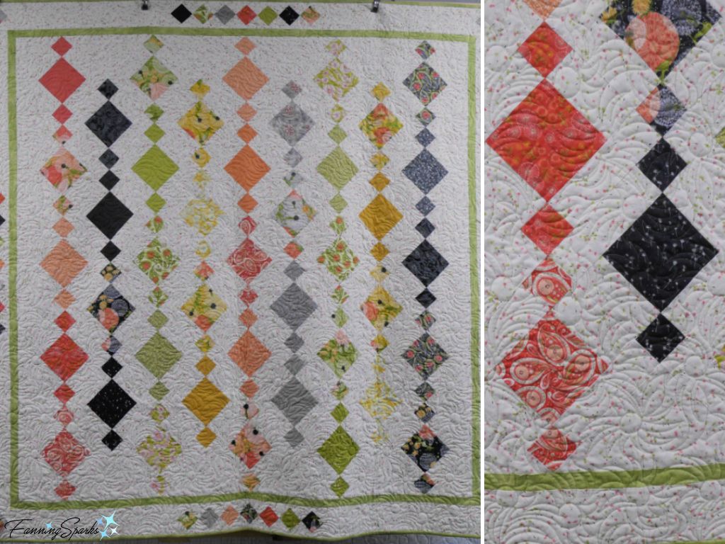 Chandelier Quilt by Potton Valley Quilters   @FanningSparks