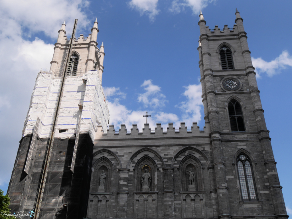 Façade of Basilique Notre-Dame de Montréal   @FanningSparks