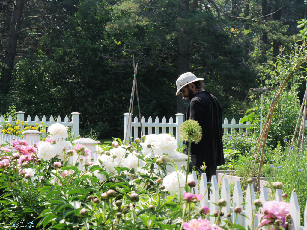Gardener at Work in Reford Garden @FanningSparks