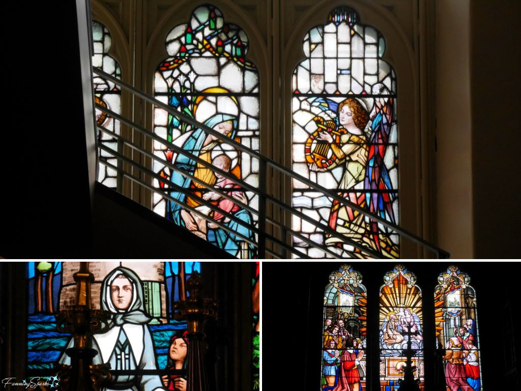 Stained Glass Windows in Basilique Notre-Dame de Montréal @FanningSparks