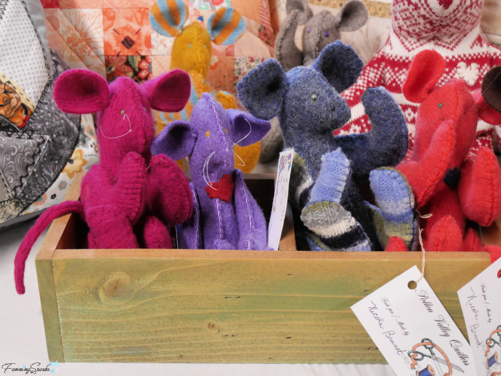 Stuffed Mice by Potton Valley Quilters   @FanningSparks