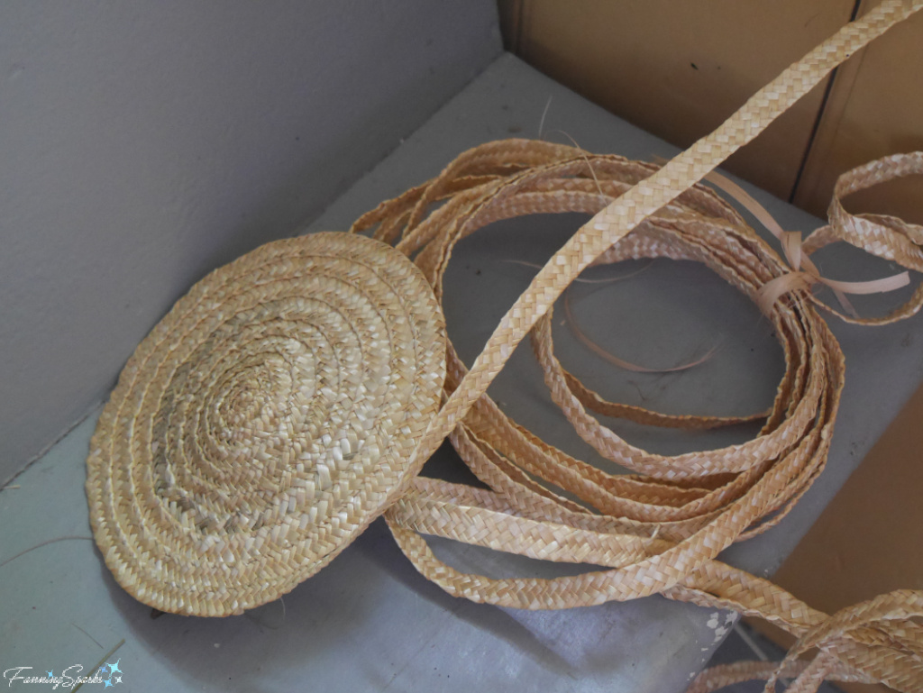 Coiled Rye Straw Plaits at Ross Farm Museum    @FanningSparks