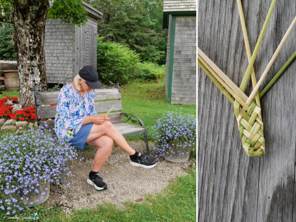 FanningSparks Tries Plaiting Straw at Ross Farm Museum   @FanningSparks
