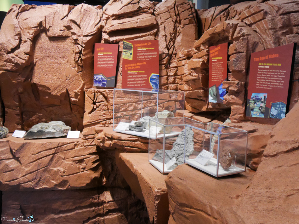 Geologic Time Scale Exhibit at Fundy Geological Museum in Parrsboro   @FanningSparks