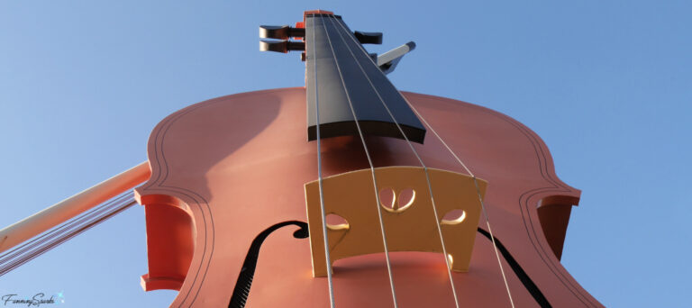 The Bigger, The Better Looking Up at the Big Ceilidh Fiddle in Sydney Nova Scotia @FanningSparks