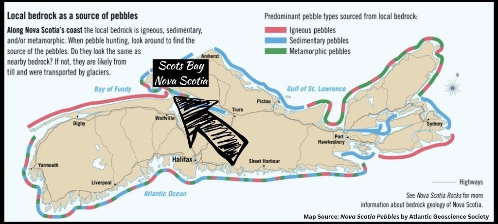 Map of Bedrock Along Nova Scotia’s Shores by Atlantic Geoscience Society   @FanningSparks