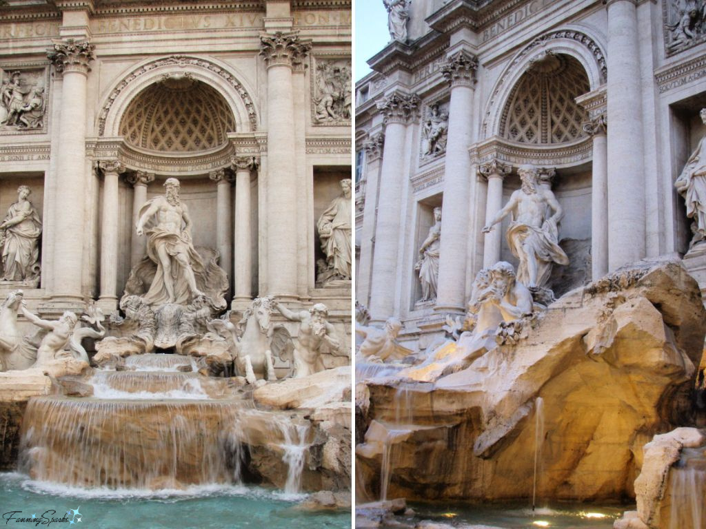 Oceanus in the Taming of the Waters on the Trevi Fountain in Rome Italy   @FanningSparks