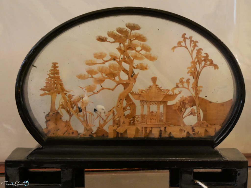 Cork Diorama of Chinese Garden at Great Village Antique Exchange   @FanningSparks