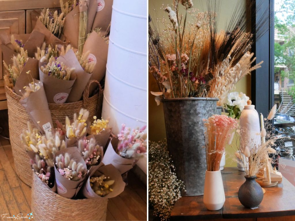 Dried Flower Display at Home Décor Shop in Montreal 2 @FanningSparks