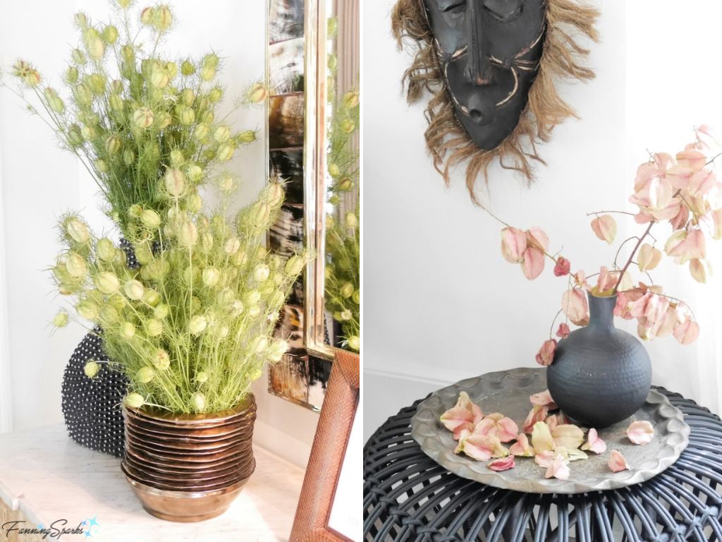 Dried Flowers in 2015 Southern Living Idea House in Senoia Georgia   @FanningSparks