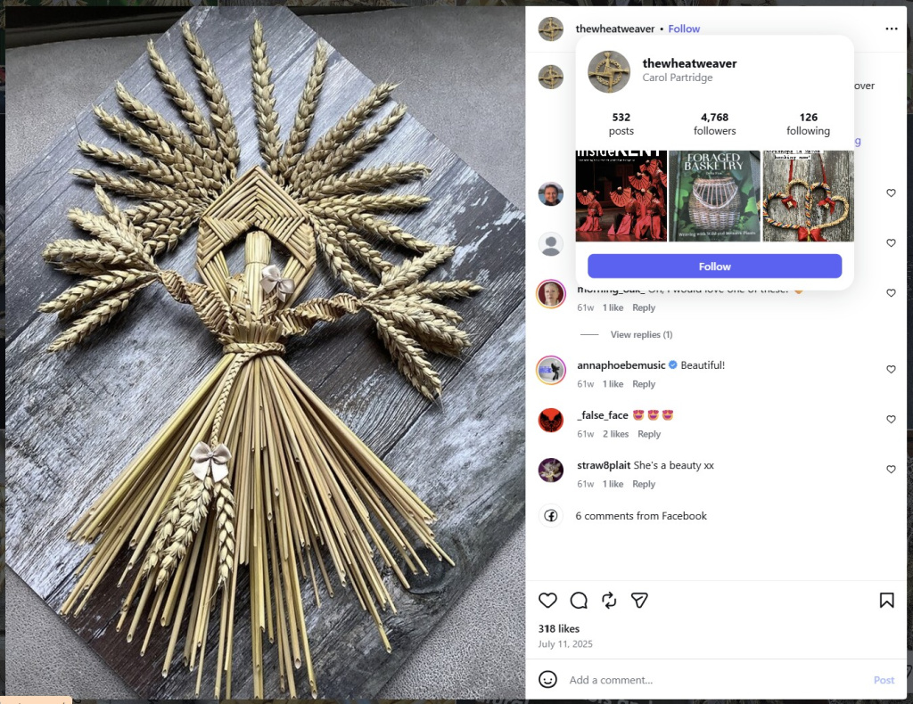 Earth Mother by Carol Partridge of The Wheat Weaver - from Insta