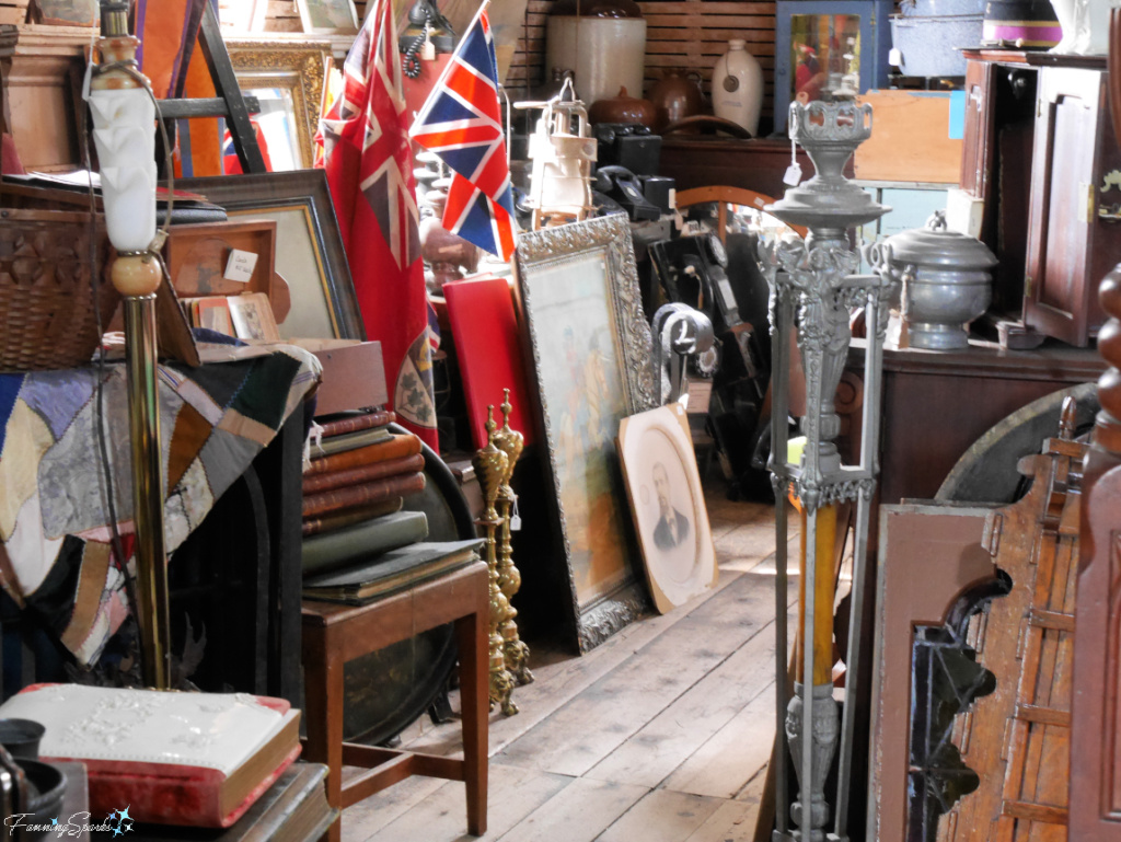 Packed Upstairs Area at Great Village Antique Exchange   @FanningSparks