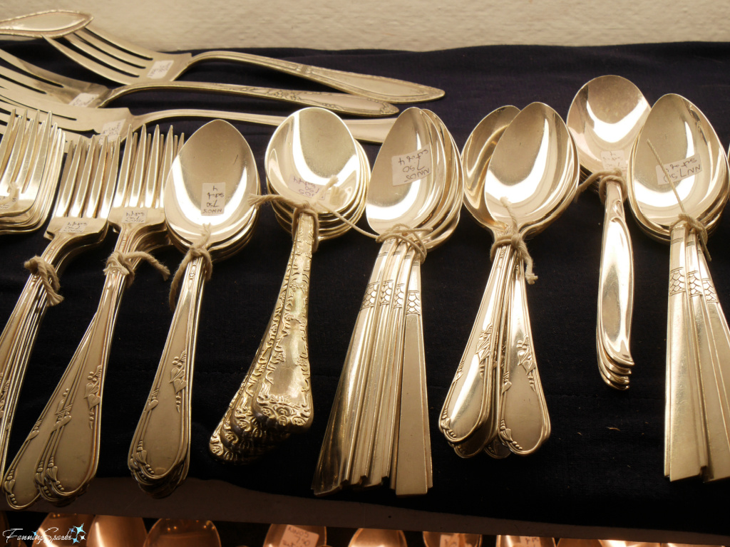 Silver Cutlery at Great Village Antique Exchange   @FanningSparks