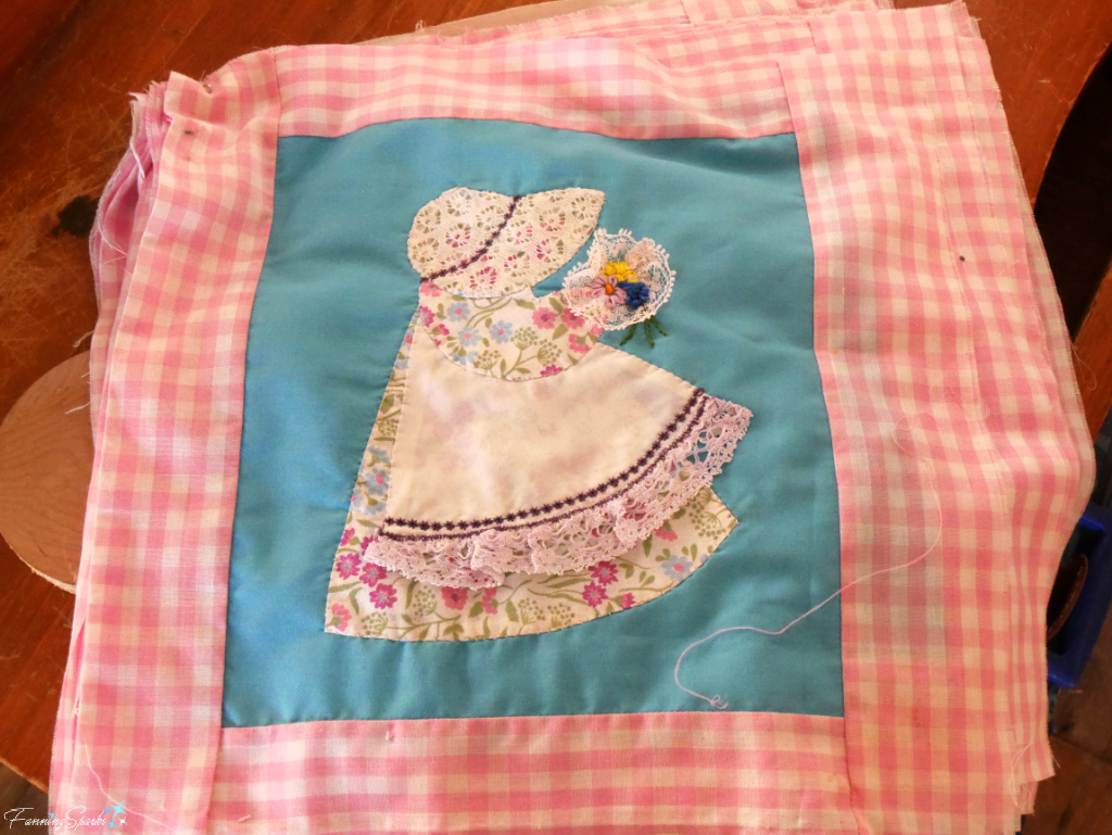 Sunbonnet Sue Quilt Block at Great Village Antique Exchange   @FanningSparks
