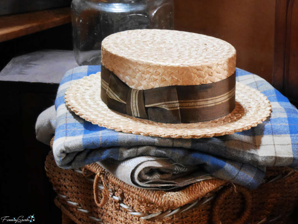 The Ferncroft Hat - Straw Boater Hat at Great Village Antique Exchange   @FanningSparks