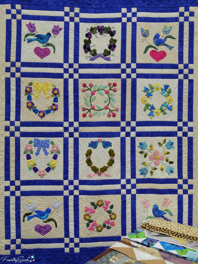 Appliqued Quilt at WoolstockEAST   @FanningSparks