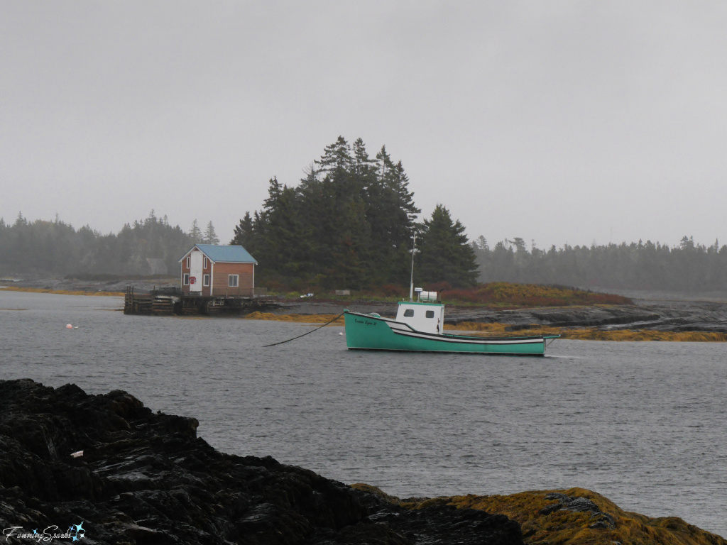 Green Fishing Boat at Blue Rocks NS   @FanningSparks