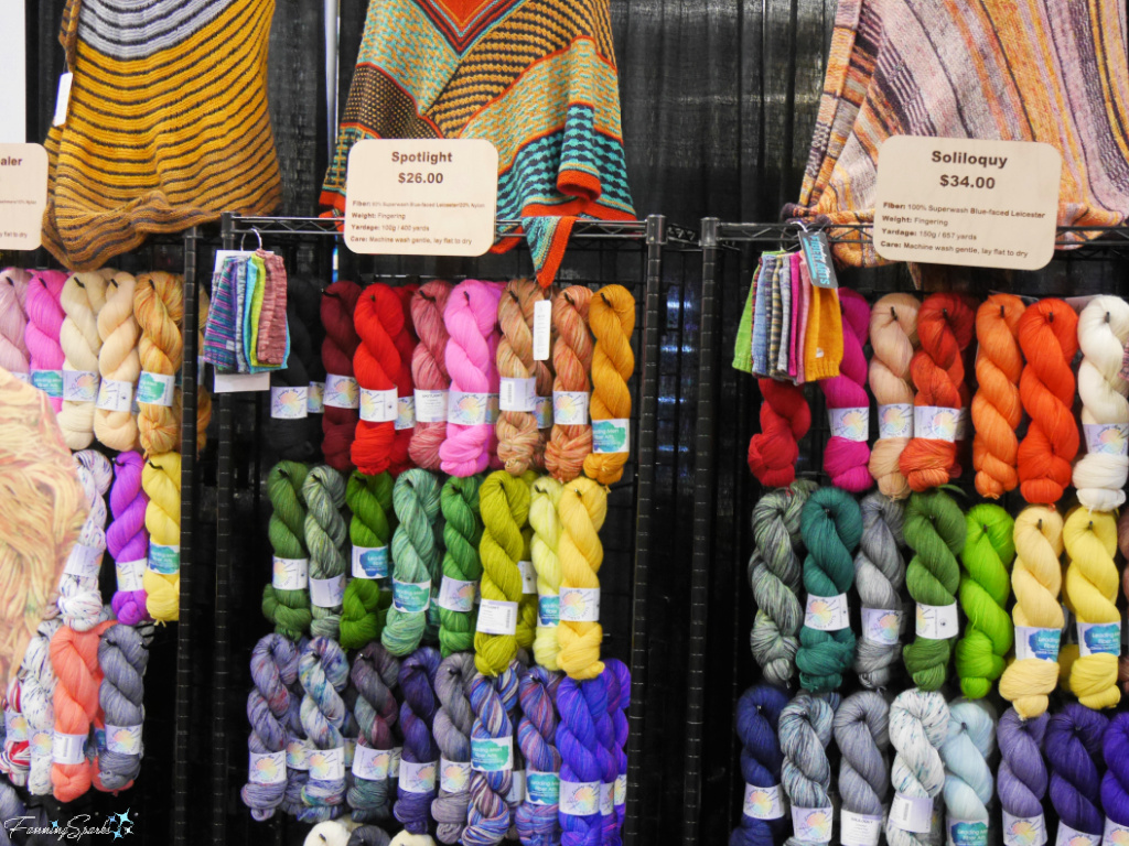 Hand-Dyed Yarns at Southeastern Animal Fiber Fair   @FanningSparks