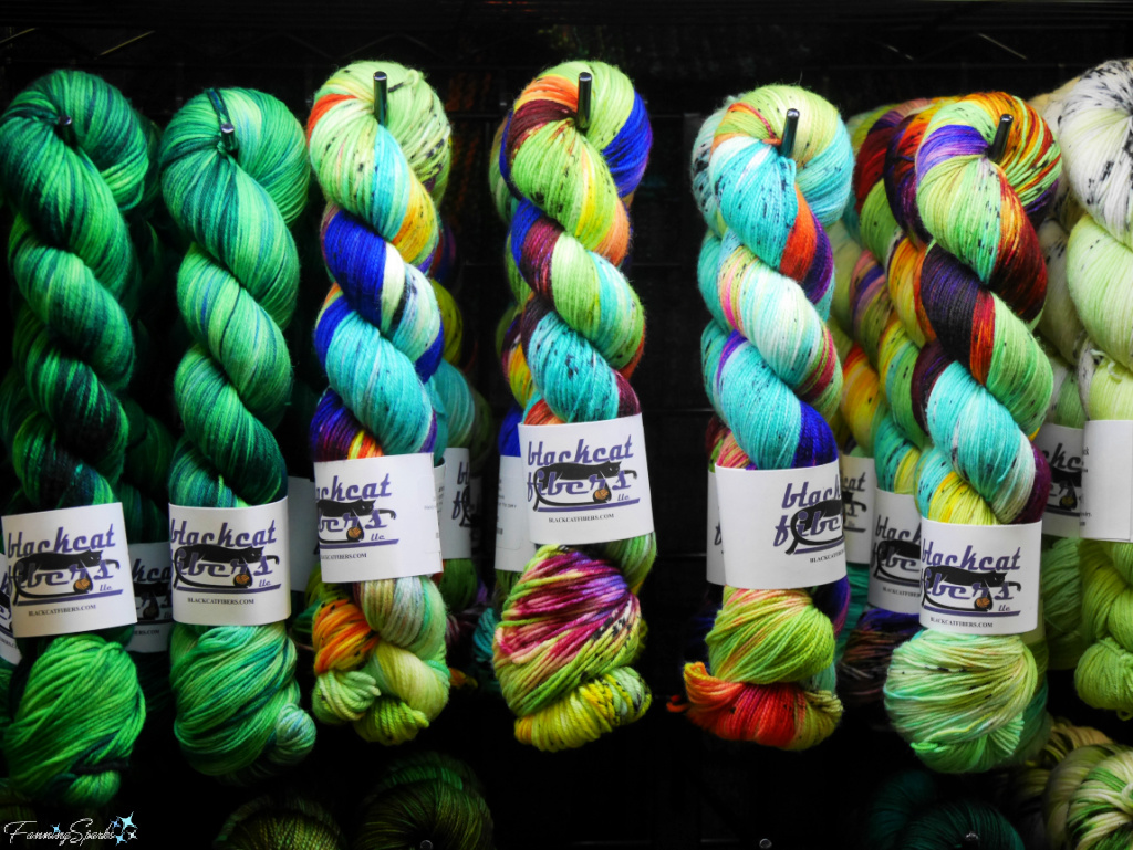 Hand-Dyed Yarns by Black Cat Fibers at Southeastern Animal Fiber Fair   @FanningSparks