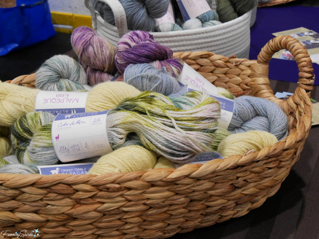 Hand-Dyed Yarns by Green Gable Alpacas at WoolstockEAST   @FanningSparks