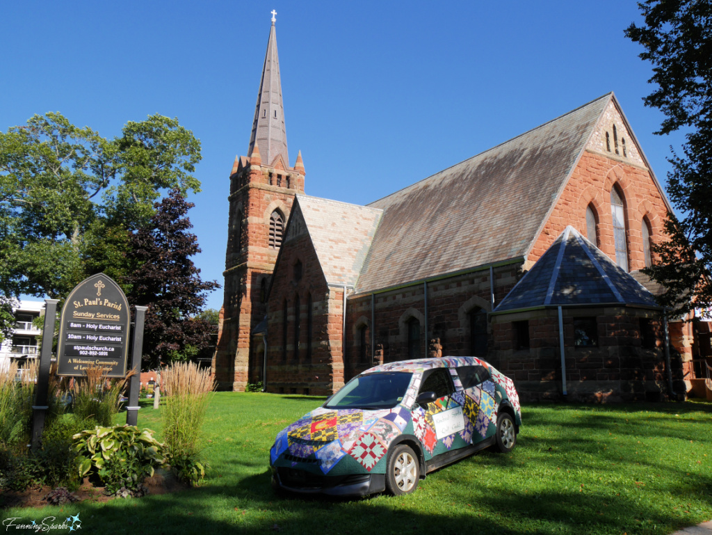 Kindred Spirits Quilt Guild Car at St. Paul’s Anglican Church in Charlottetown PEI   @FanningSparks