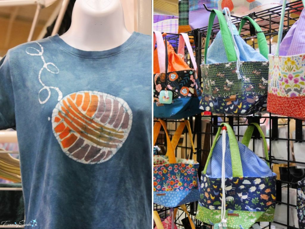 Knitting Themed T-Shirt and Bag at Southeastern Animal Fiber Fair   @FanningSparks