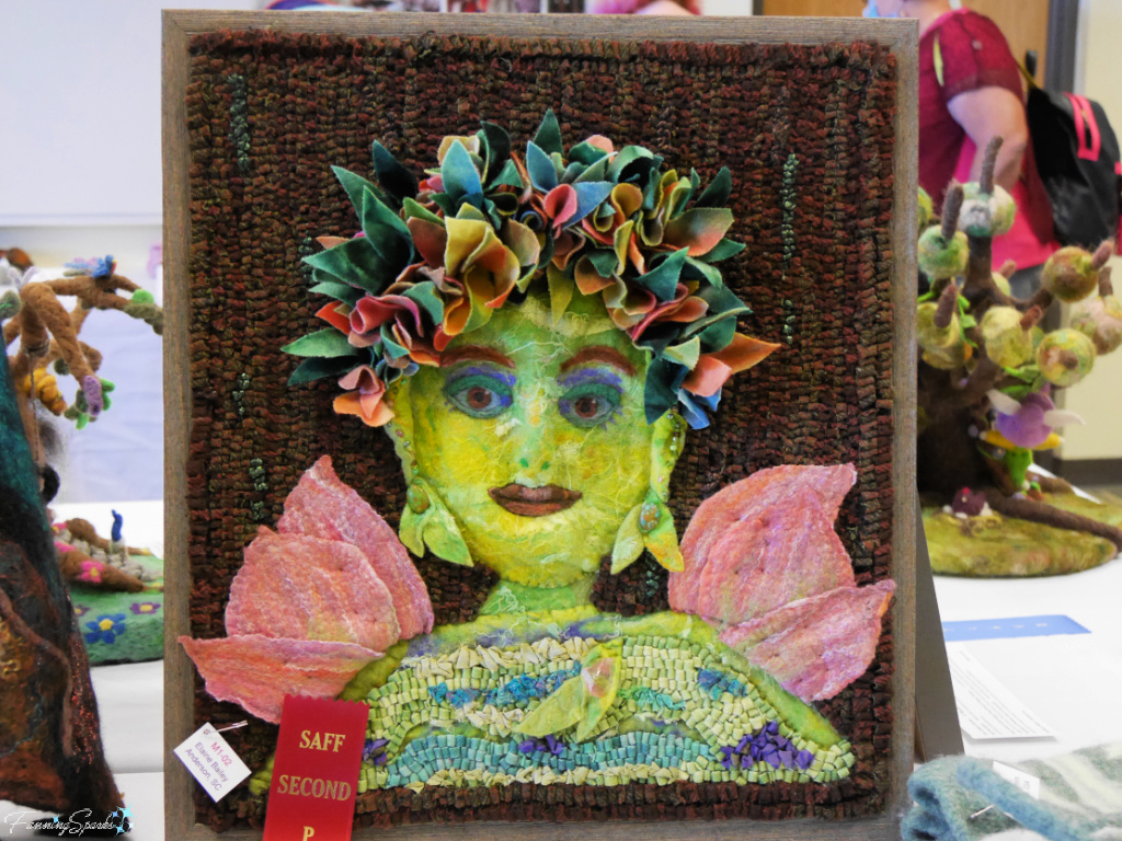 Mixed Fibre Media Wall Hanging by Elaine Bailey   @FanningSparks