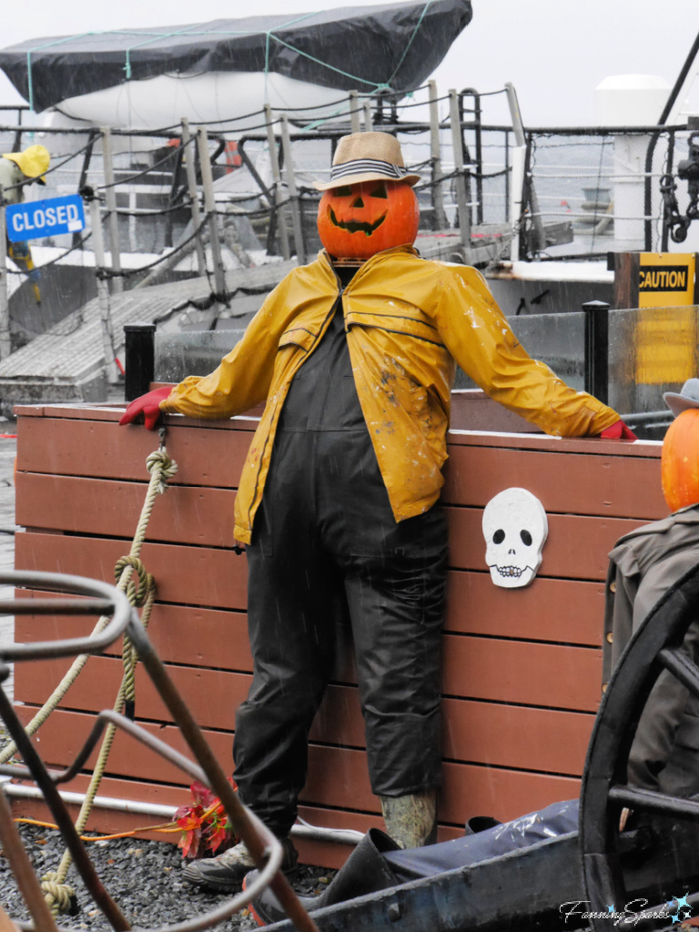 Pumpkin Head Scarecrow at Fisheries Museum of the Atlantic in Lunenburg NS   @FanningSparks