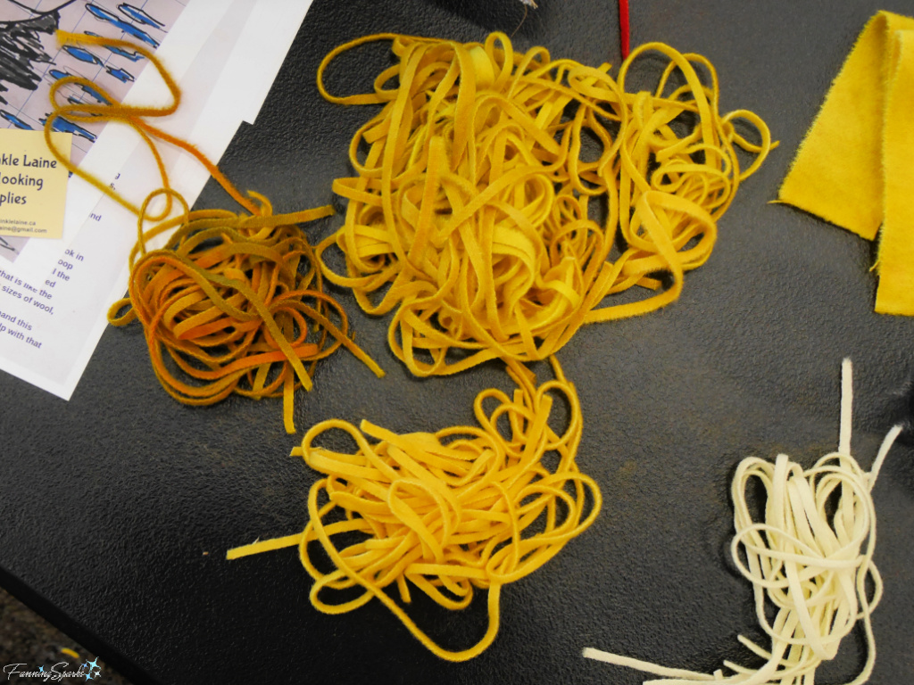Wool Strips for Hooking at Periwinkle Laine Rug Hooking Workshop   @FanningSparks