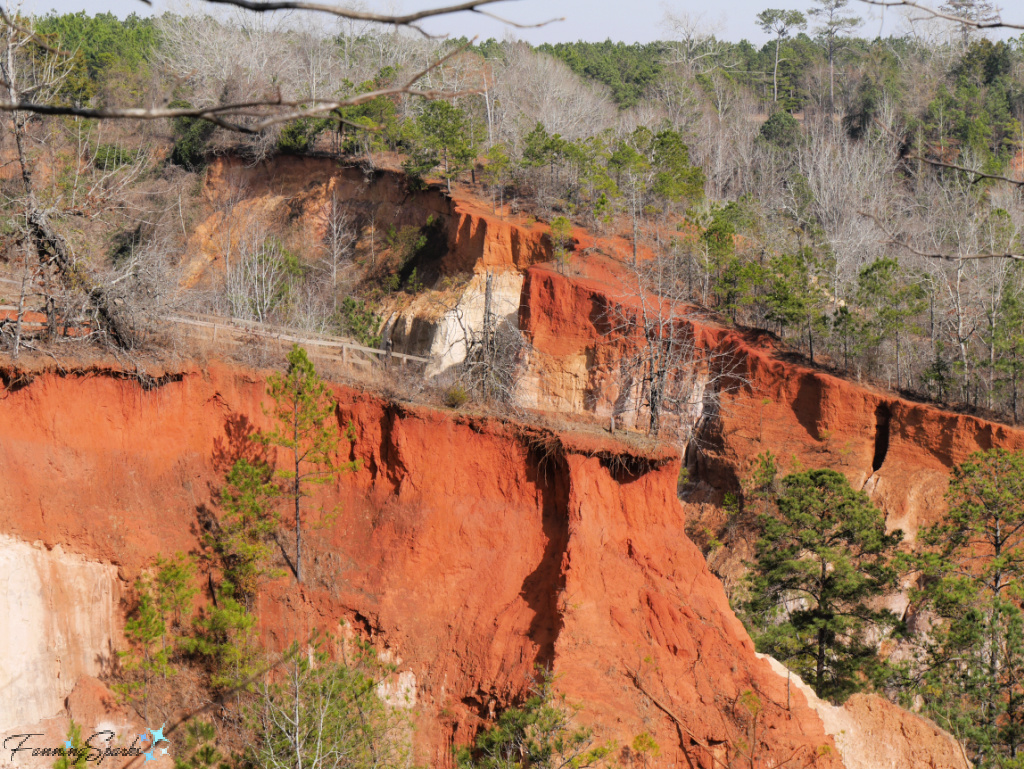 Providence Canyon - Fence Along Cliff  @FanningSparks