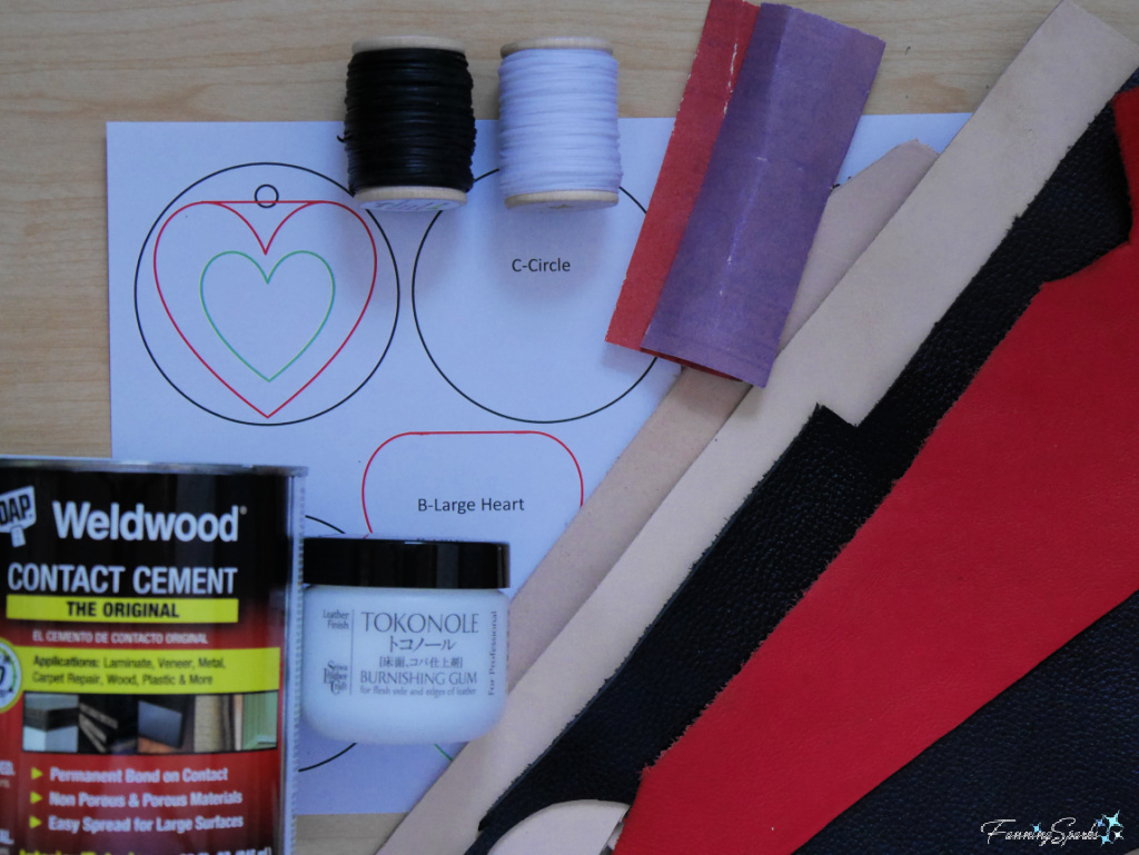 Supplies Needed for Leather Bag Charm  @FanningSparks